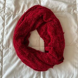 Infinity scarf red Valentines soft luxurious L33 gift